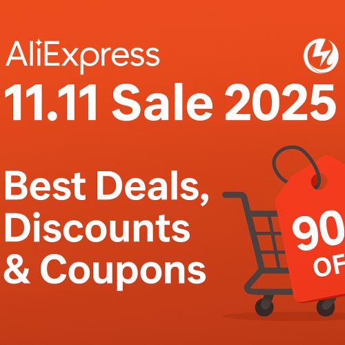 AliExpress 11.11 Sale 2025 brings the biggest discounts of the year with coupons and deals up to 90% off.